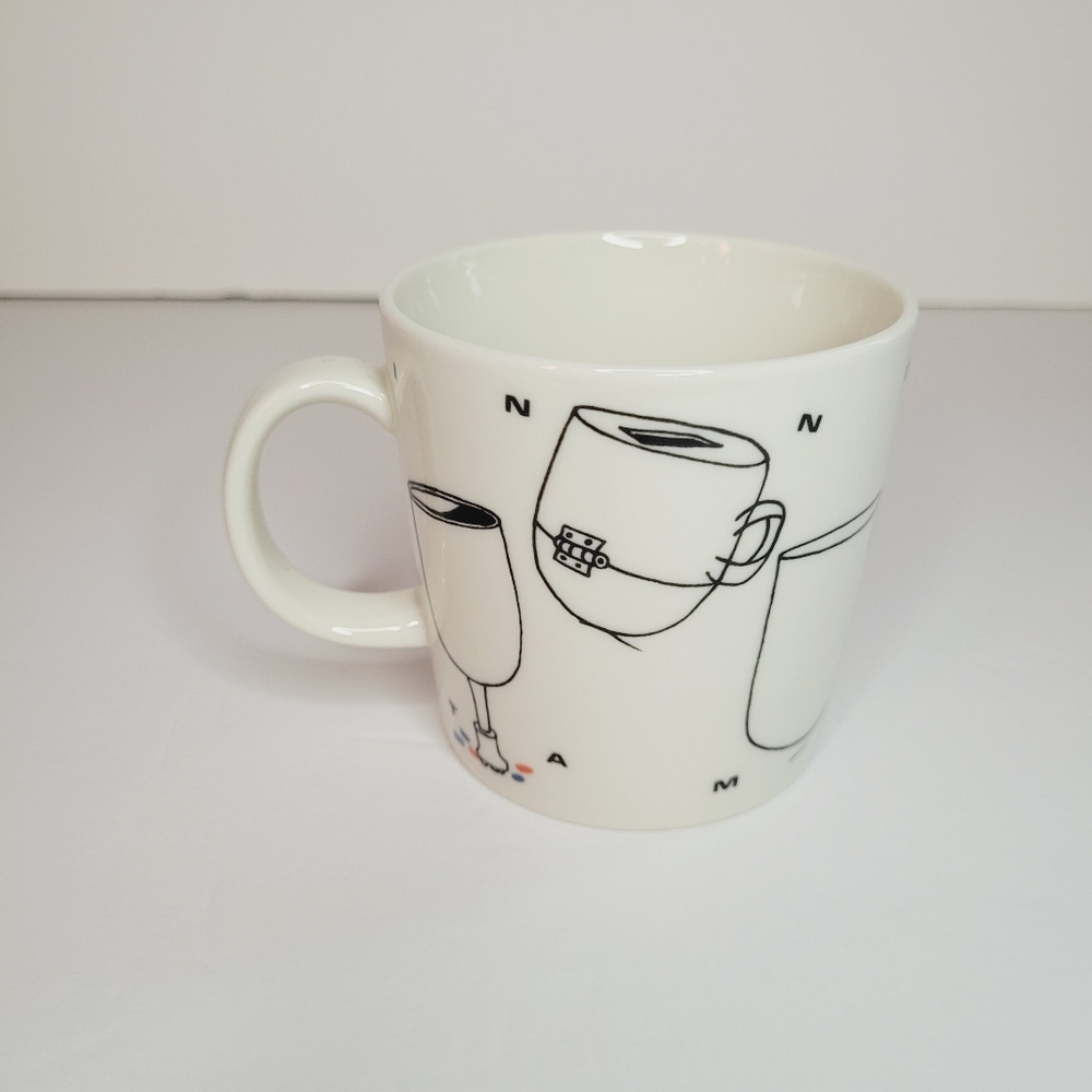 Arabia Finland Teema Ceramic Mug Coffee Rare Minimalist Simple Tea Collector Fun